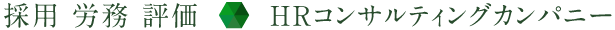 採用 労務 評価 | HRコンサルティングカンパニー
